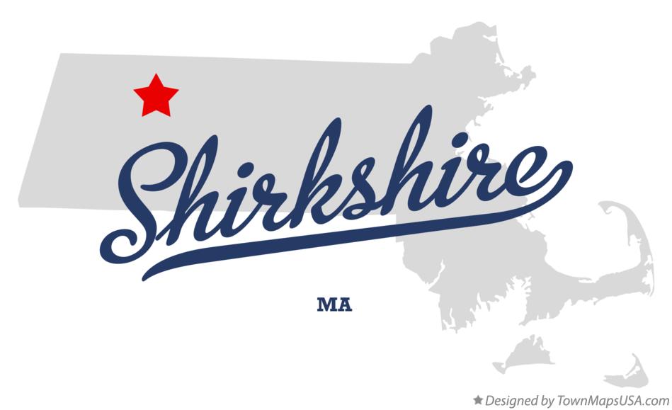 Map of Shirkshire Massachusetts MA