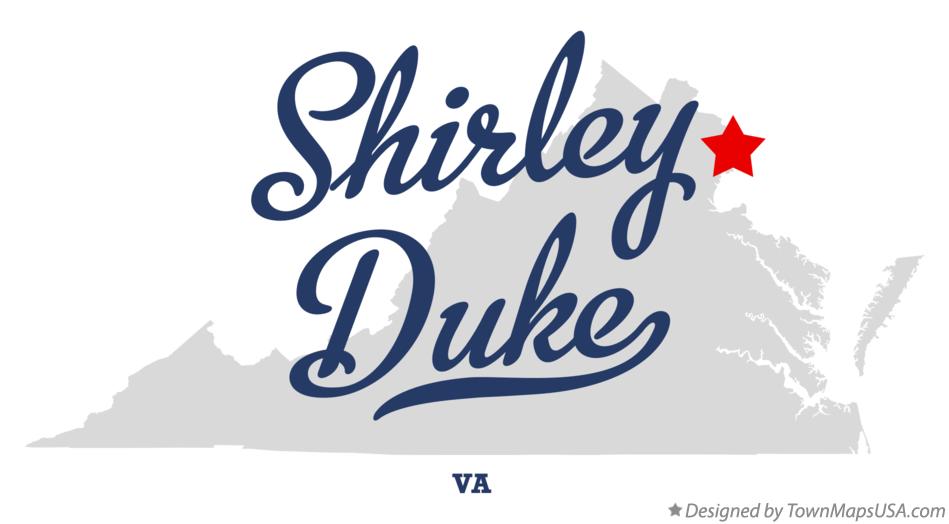 Map of Shirley Duke Virginia VA
