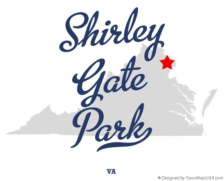 Map of Shirley Gate Park Virginia VA