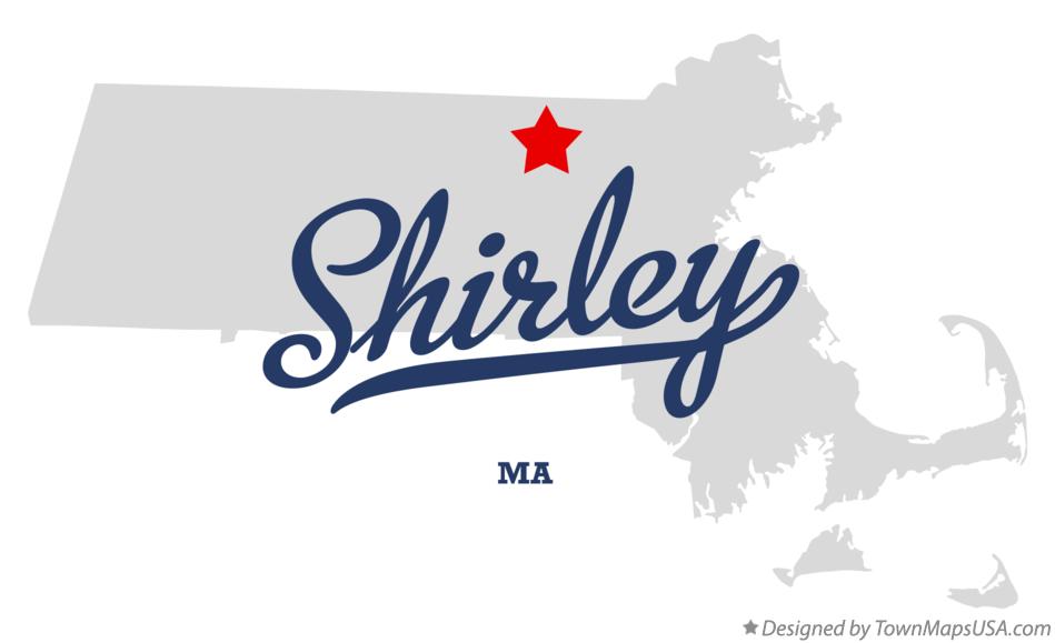 Map of Shirley Massachusetts MA