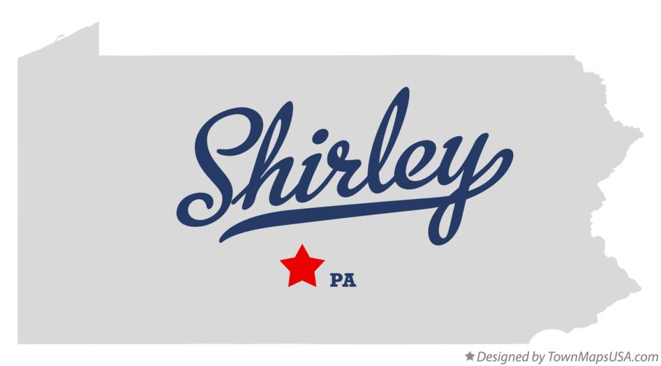 Map of Shirley Pennsylvania PA
