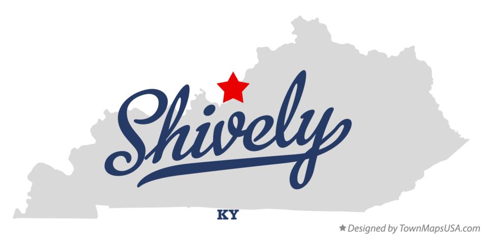 Map of Shively Kentucky KY