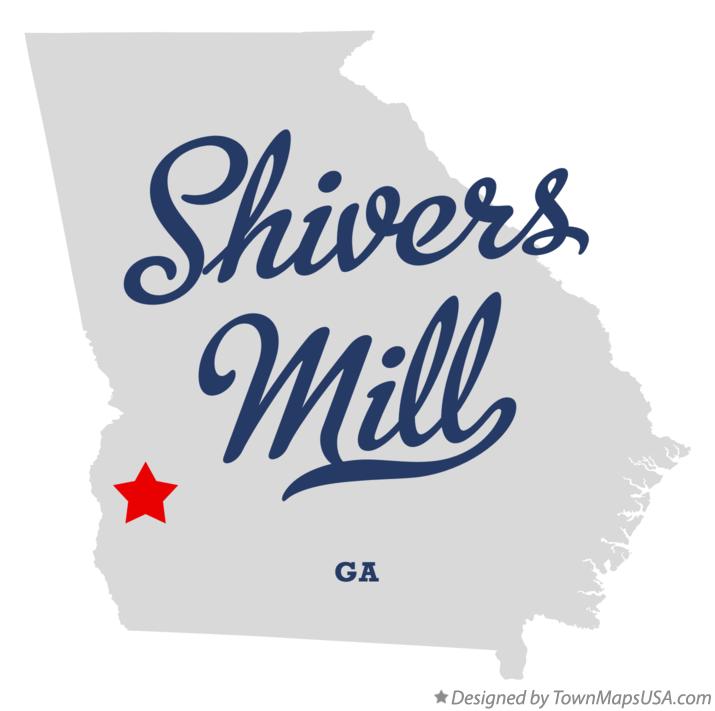 Map of Shivers Mill Georgia GA
