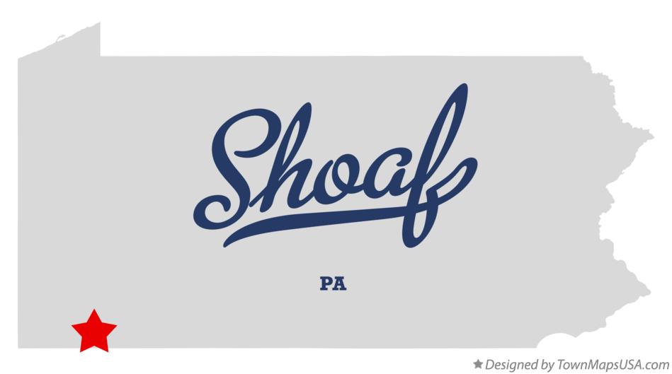 Map of Shoaf Pennsylvania PA