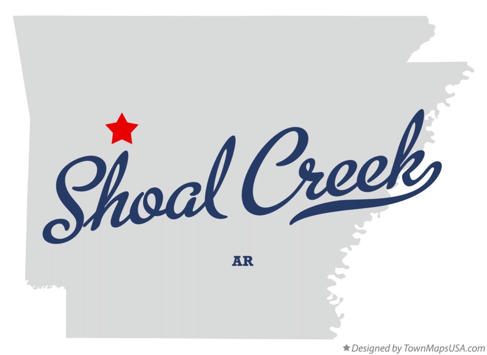 Map of Shoal Creek Arkansas AR