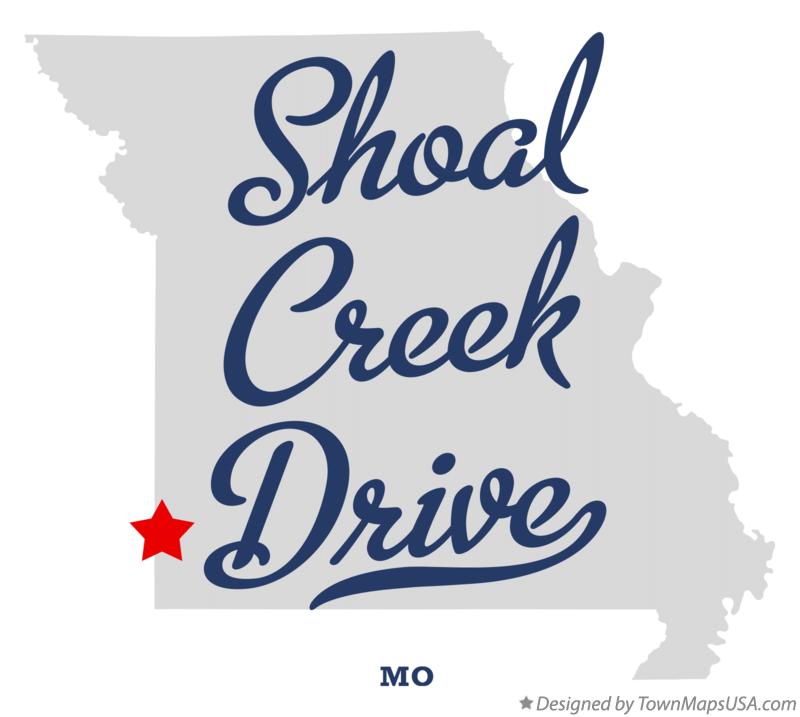 Map of Shoal Creek Drive Missouri MO