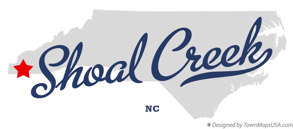 Map of Shoal Creek North Carolina NC