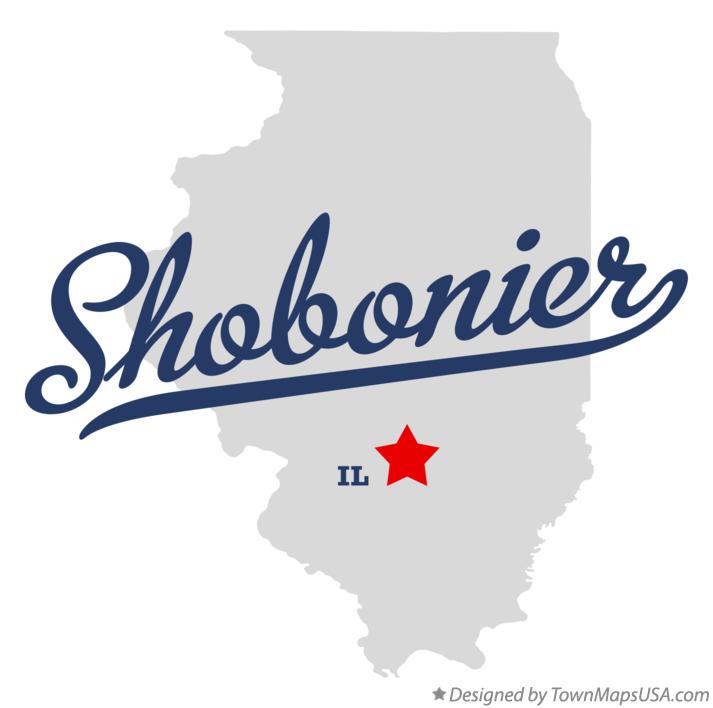 Map of Shobonier Illinois IL