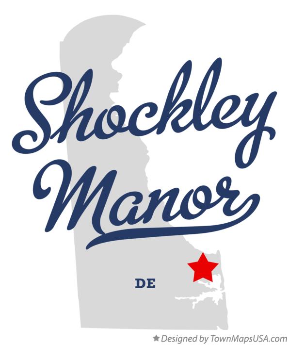 Map of Shockley Manor Delaware DE