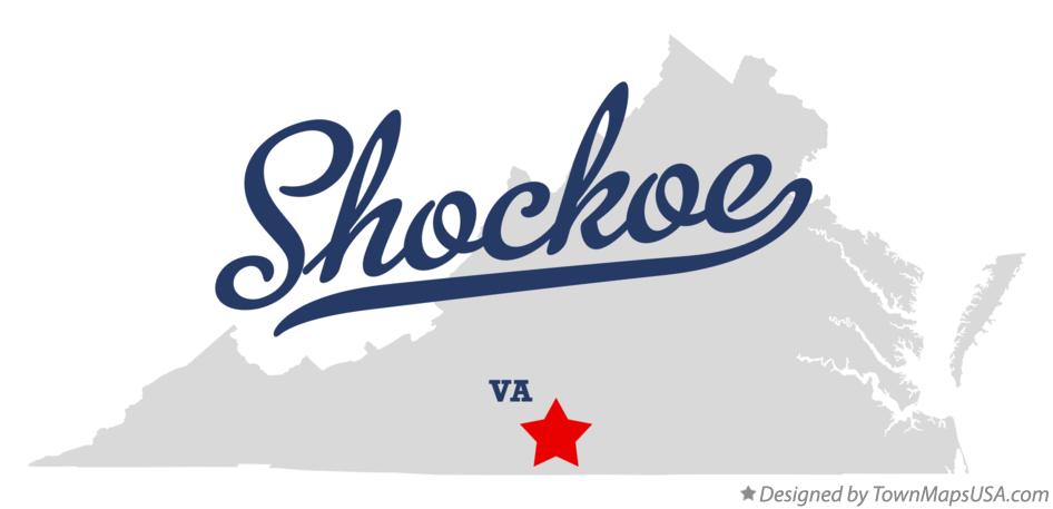 Map of Shockoe Virginia VA