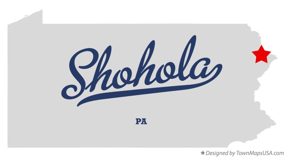 Map of Shohola Pennsylvania PA
