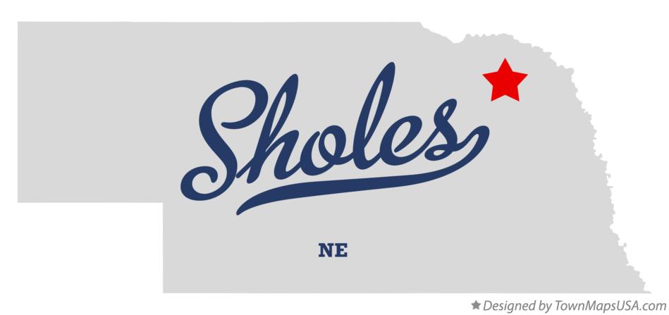 Map of Sholes Nebraska NE