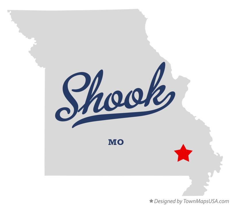 Map of Shook Missouri MO