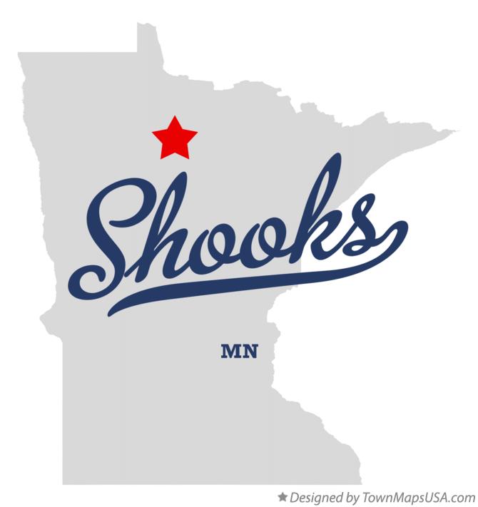 Map of Shooks Minnesota MN