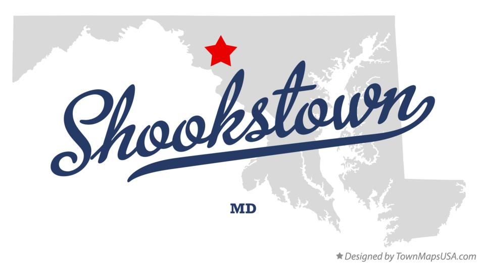 Map of Shookstown Maryland MD