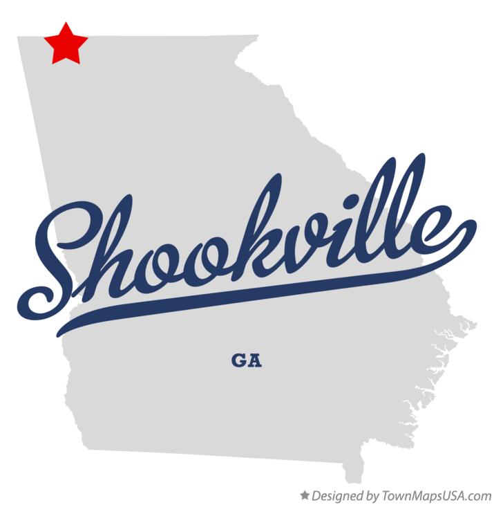 Map of Shookville Georgia GA