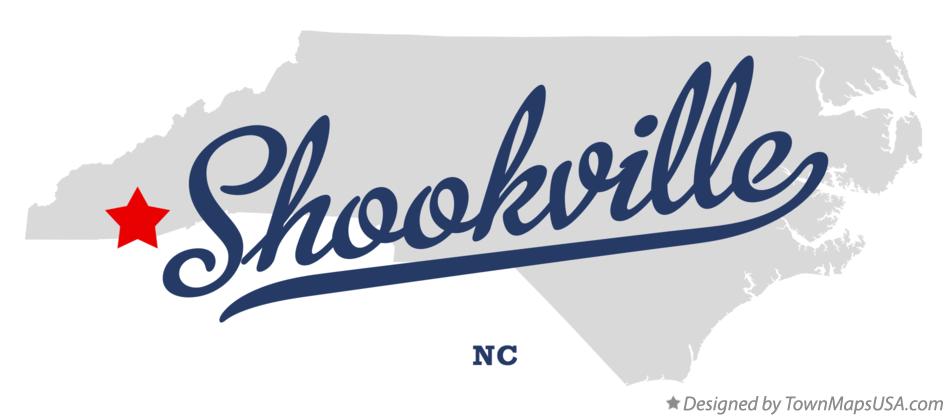 Map of Shookville North Carolina NC