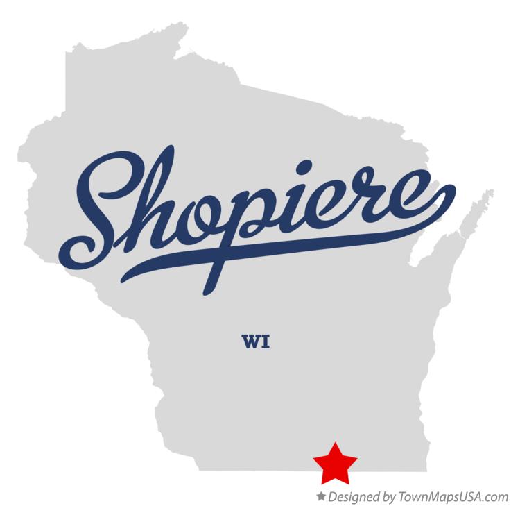 Map of Shopiere Wisconsin WI