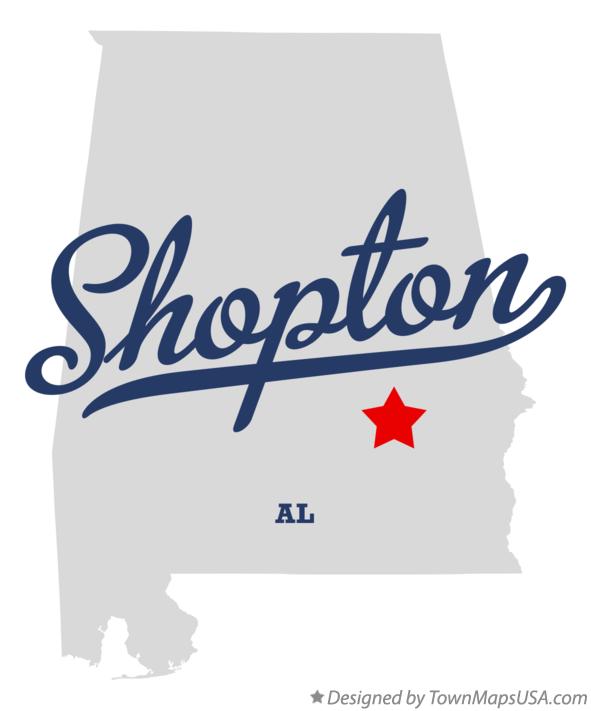 Map of Shopton Alabama AL