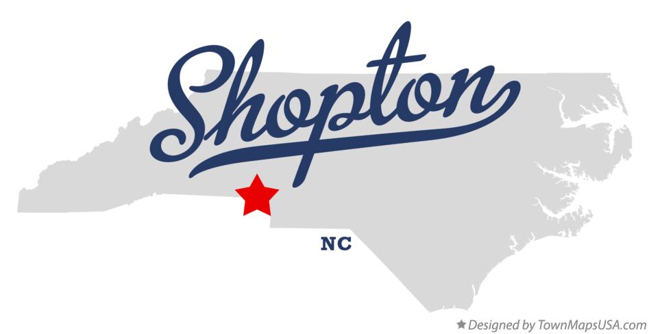 Map of Shopton North Carolina NC