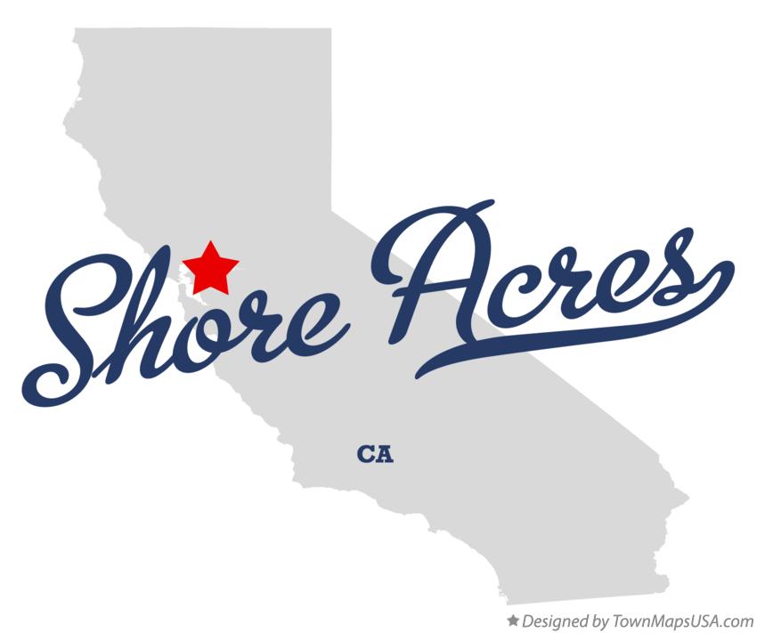 Map of Shore Acres California CA