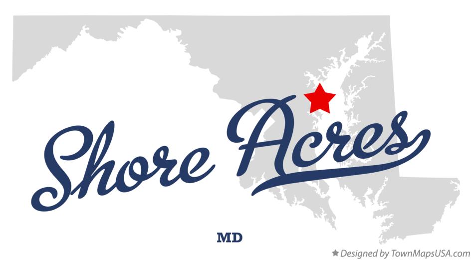 Map of Shore Acres Maryland MD
