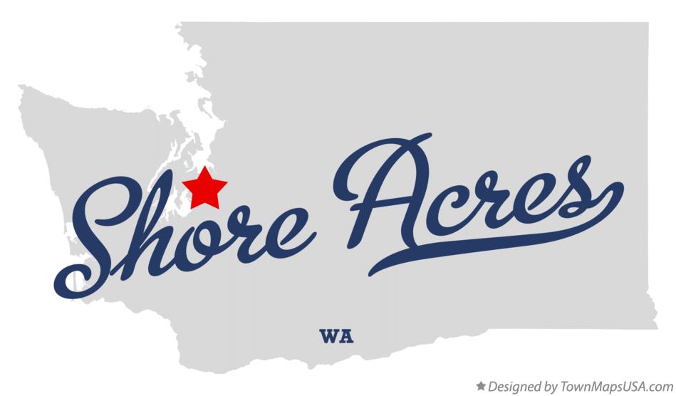 Map of Shore Acres Washington WA