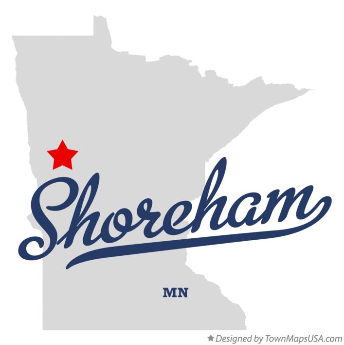 Map of Shoreham Minnesota MN