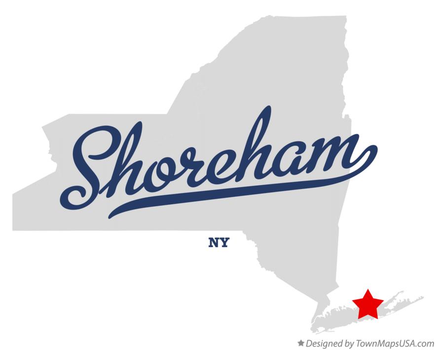 Map of Shoreham New York NY