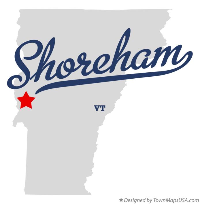 Map of Shoreham Vermont VT