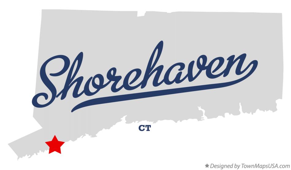 Map of Shorehaven Connecticut CT