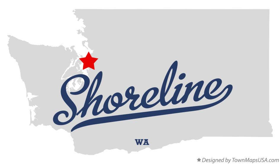Map of Shoreline Washington WA
