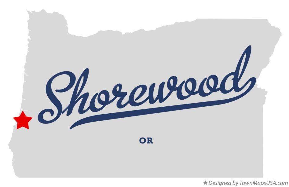 Map of Shorewood Oregon OR