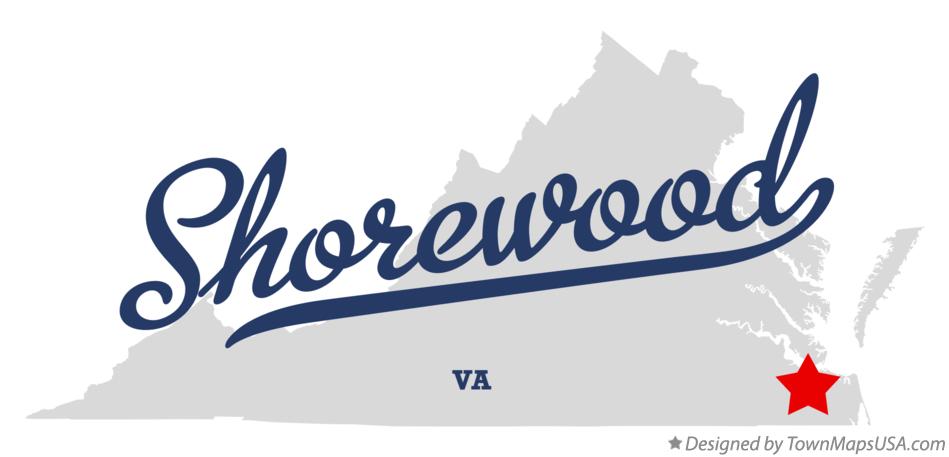 Map of Shorewood Virginia VA