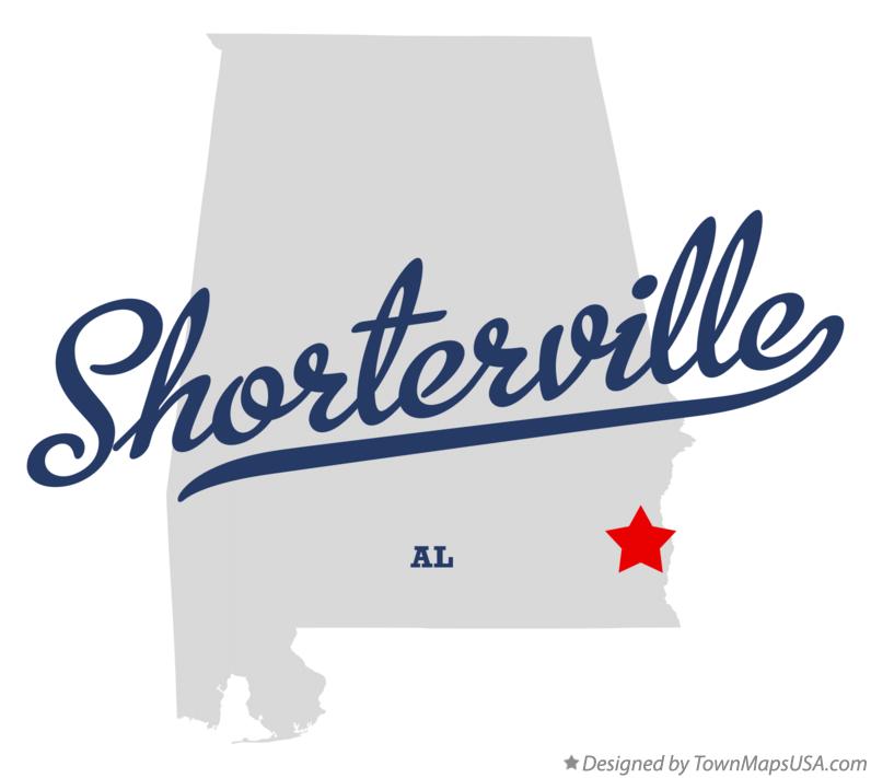 Map of Shorterville Alabama AL