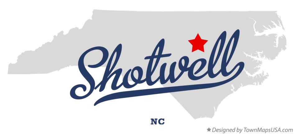 Map of Shotwell North Carolina NC