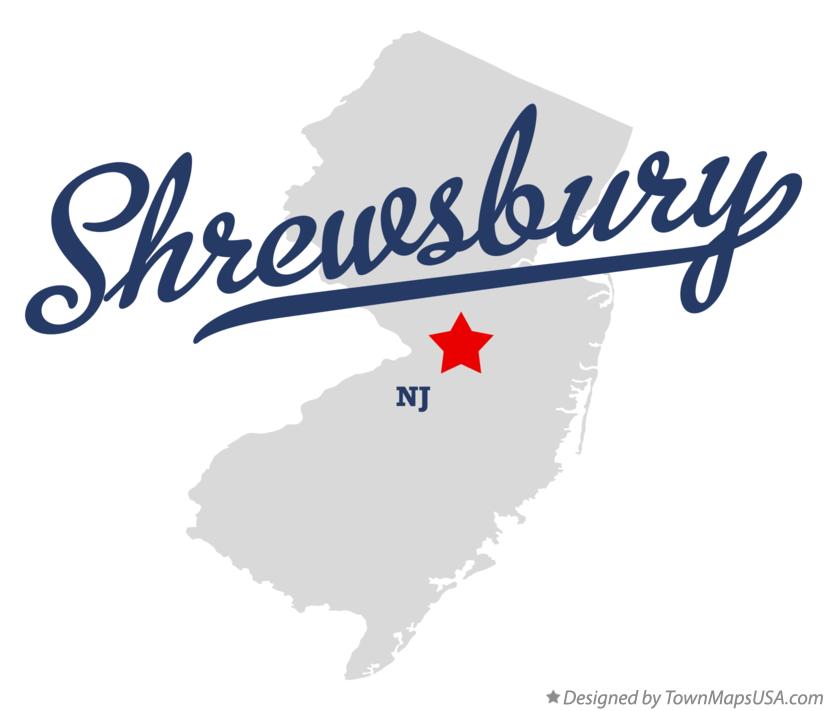 Map of Shrewsbury New Jersey NJ