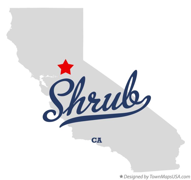 Map of Shrub California CA