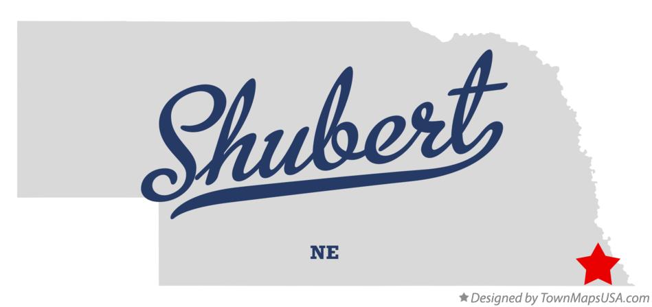 Map of Shubert Nebraska NE