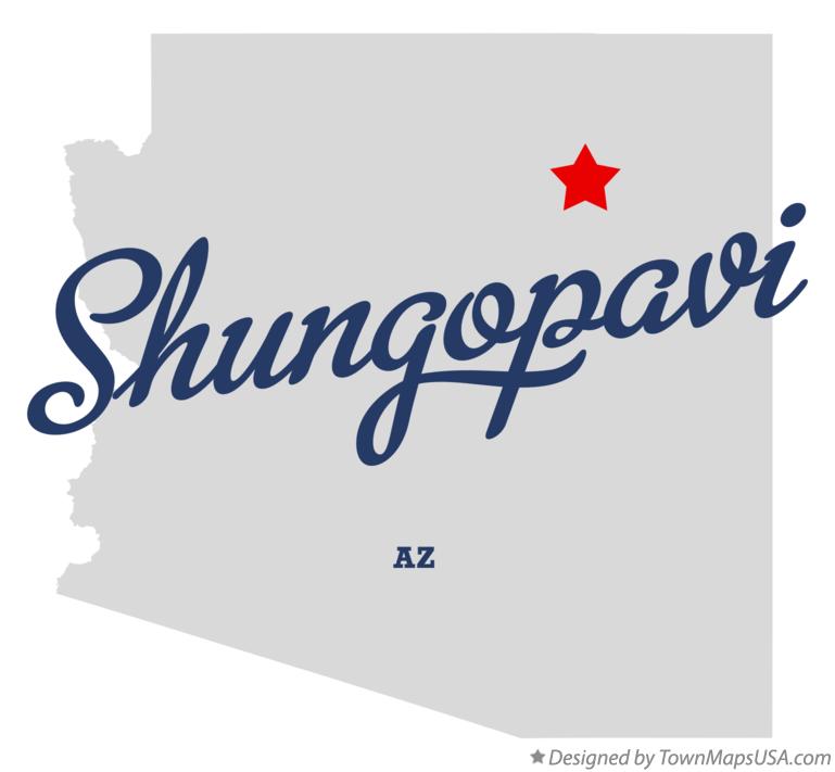 Map of Shungopavi Arizona AZ