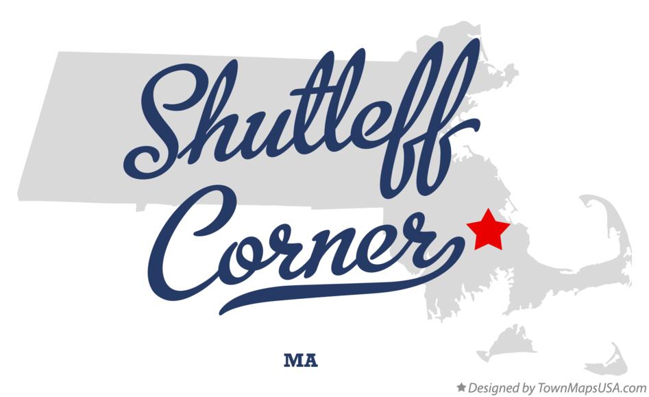 Map of Shutleff Corner Massachusetts MA