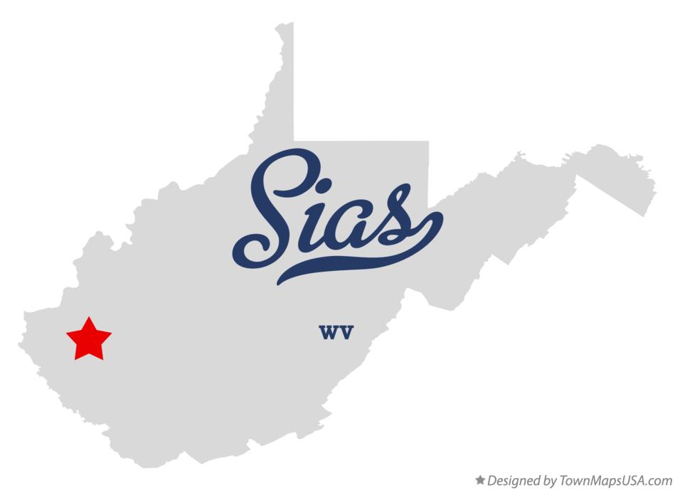 Map of Sias West Virginia WV