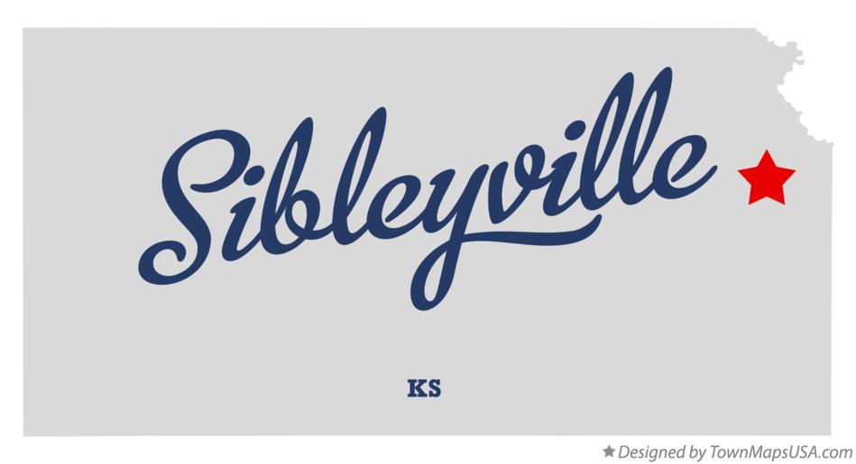 Map of Sibleyville Kansas KS