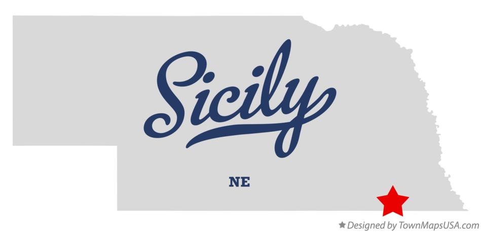 Map of Sicily Nebraska NE