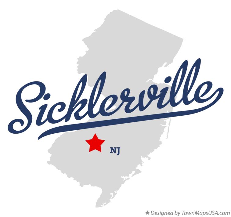 Map of Sicklerville New Jersey NJ