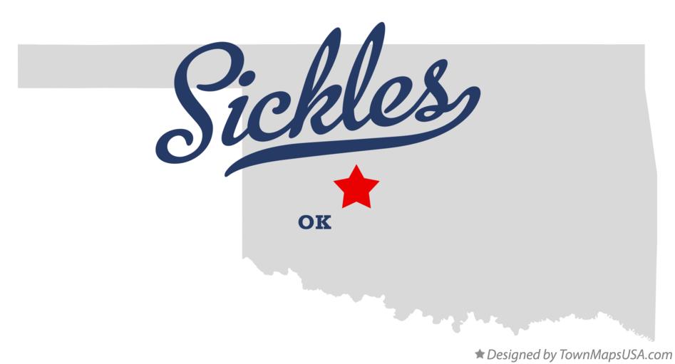 Map of Sickles Oklahoma OK