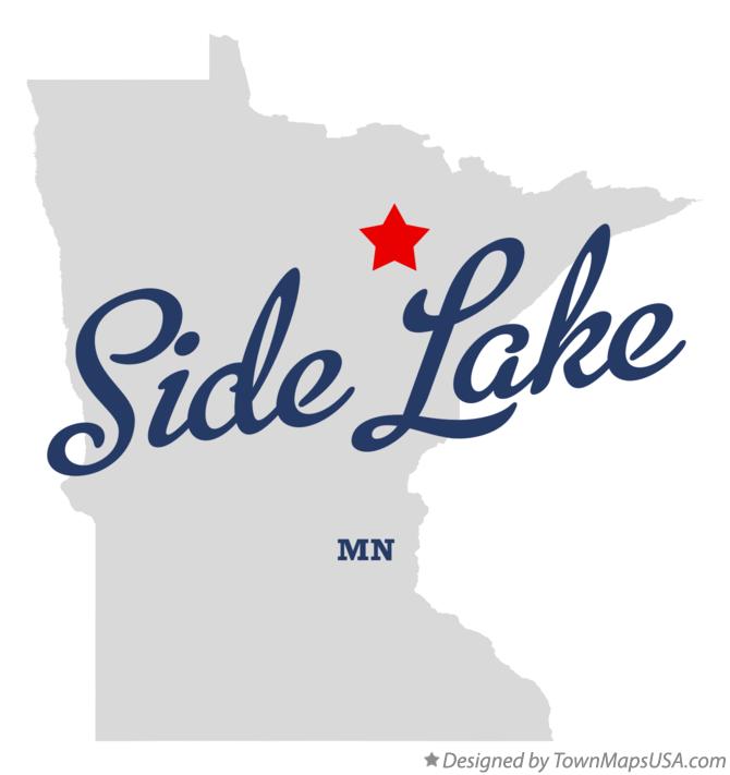 Map of Side Lake Minnesota MN