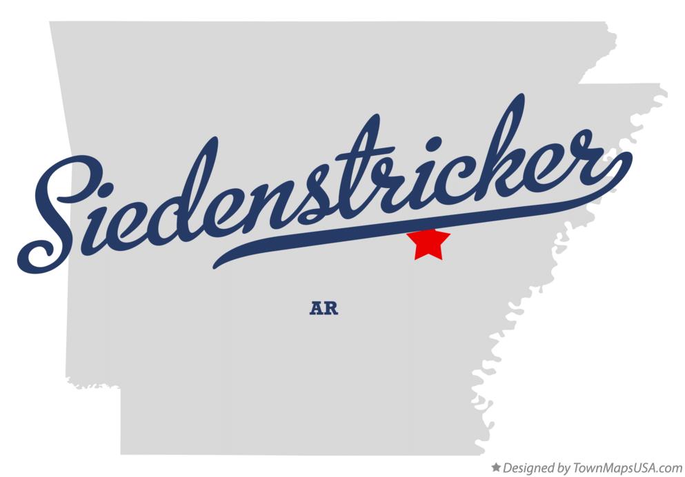 Map of Siedenstricker Arkansas AR