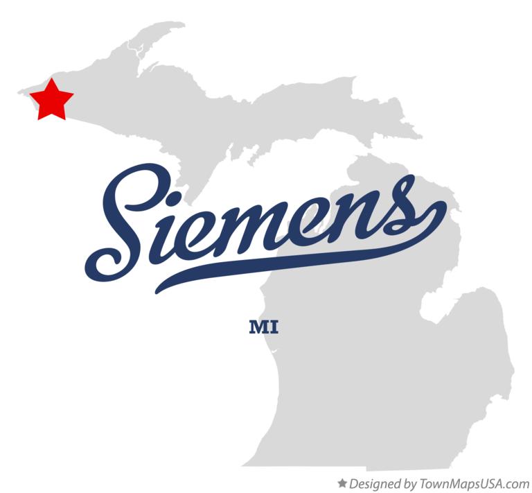 Map of Siemens Michigan MI