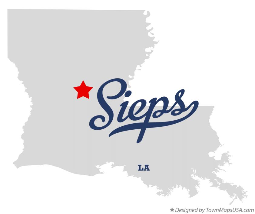 Map of Sieps Louisiana LA